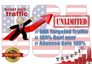 i Will give You Unlimited USA Website Traffic For 20 Days Adsense safe