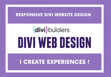 I will design,  redesign divi wordpress website using divi theme