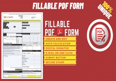 i will design and create unique interactive fillable pdf forms