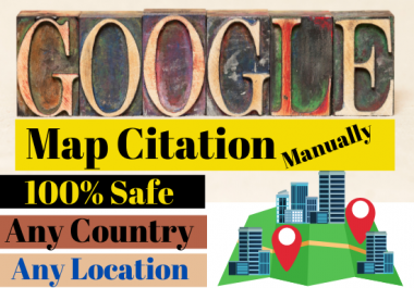 250 Map Citation Make manual for business local citation rank Quickly your business