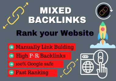 120 SEO mixed backinks PDF,  Article post,  social bookmarking,  infographic,  profile backlinks