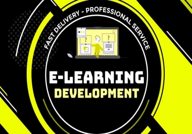 I will develop elearning course using articulate storyline,  360