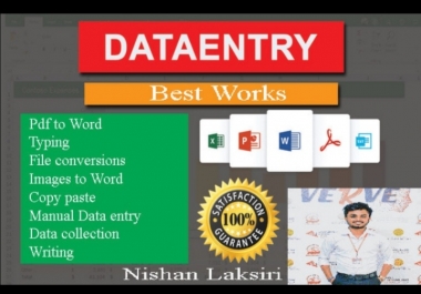 Super Fast Data Entry with Customer Satisfaction. Provide high quality services for all customers
