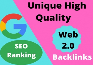 I will provide 20+ unique High quality web 2.0 Dofollow Backlinks
