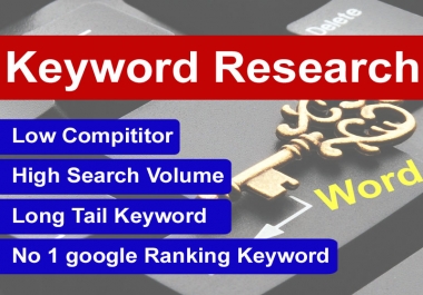 I am professional profitable seo keyword researcher for ranking google first page to your website