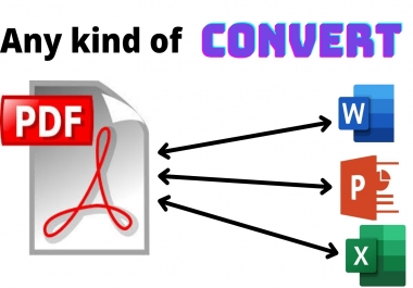 I will convert pdf to word professionally,  express delivery