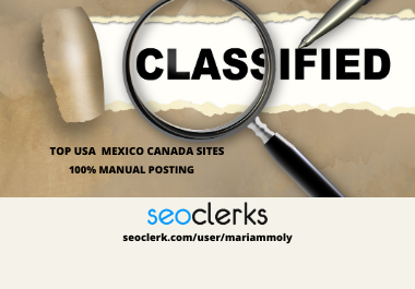 I will provide your ads in USA top classified ad posting sites
