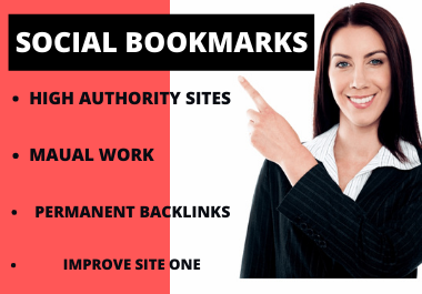 live 50 Social Bookmarking high authority website permanent backlink natural link building