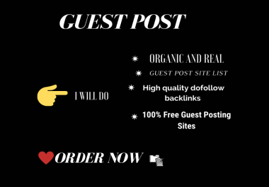 I will provide GUEST POST submission and seo Linkbuilding