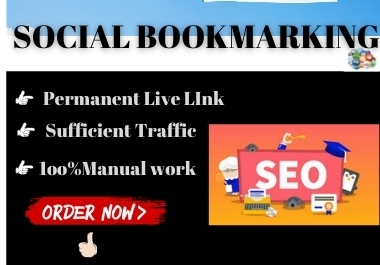20 Social Bookmarks High authority manual permanent backlink must rank in google