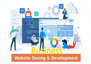 I will do business website design and development
