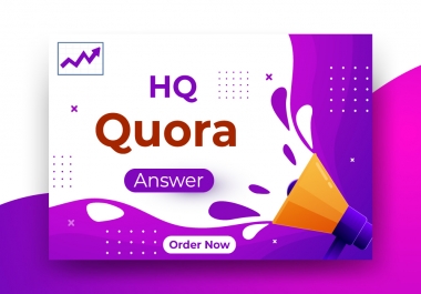 Provide You Niche Relevant 10 Quora Answer's For Getting Real Traffic