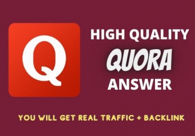 I will promote your website 10 HQ Quora Answers with your keyword and URL