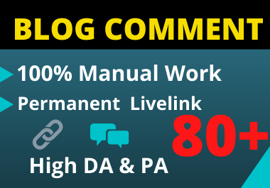 150 Blog Comments High Authority Backlinks manual unique link building On High DA-PA