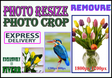 I will remove image background, crop images, photo