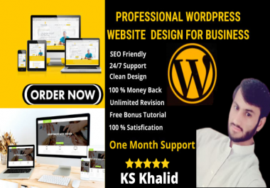 I will responsive professional wordpress website design and blog