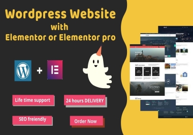I will Design, redesign, duplicate any wordpress website with Elementor pro