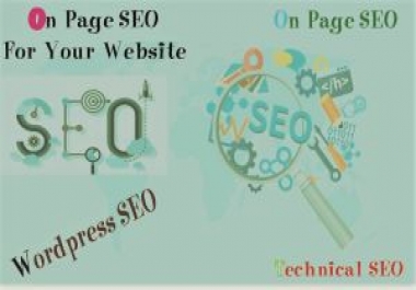 I will do On Page SEO Complete meta description/ image alt text and meta title.