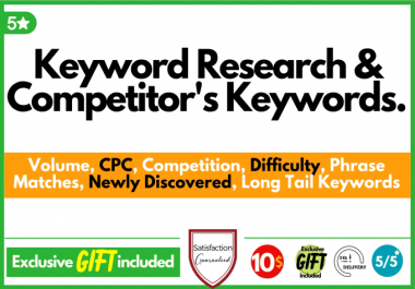 Keyword Research and Competitor's Analysis