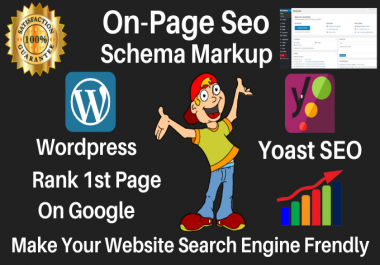 I will Provide WordPress yoast SEO on page optimization with schema markup