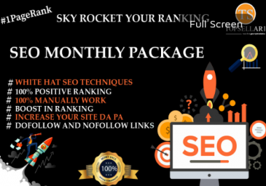 provide Monthly HQ SEO backlinks service. All In One SEO Package For Your WebSite
