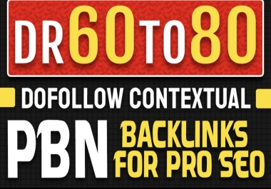 I will 20 PBN DR 60 TO 80 Permanent HomePage high quality PBN Dofollow Backlinks