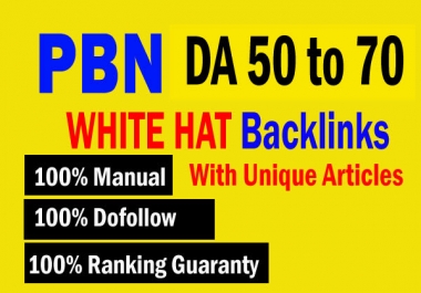Premium Quality 10 PBN Do follow Backlinks DA 50 TO 80 index Boost Your Site Ranking