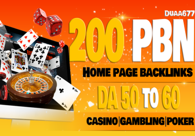 buy 3 get 1 free Get 200 PBN DA 50to60 HomePage Casino Gambling Poker backlinks