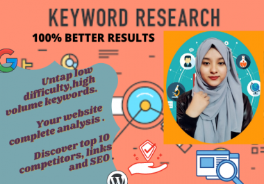 I will provide best keyword research to rank your site fast