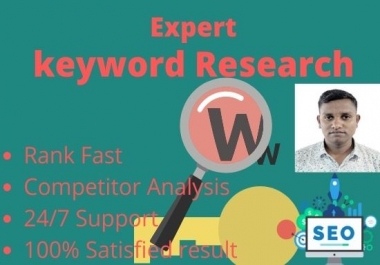 I will you provide keyword research and competitor analysis