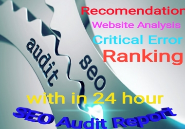 Provide SEO report plus website AUDIT With in 24 hour