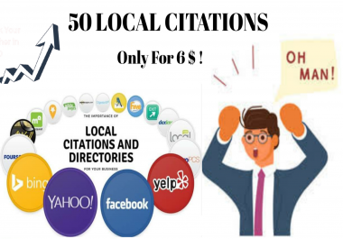 I will do 50 USA/UK/Australia/Canada Local Citations or Local SEO Business Listings.