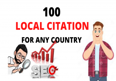I will do 100 Local Citations or Local SEO Business Listings To Rank Your Business.