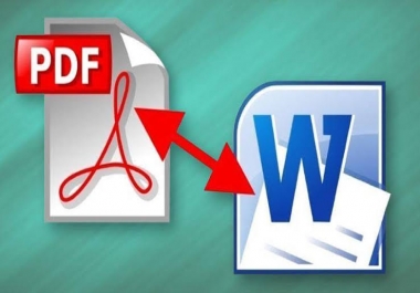 Convert pdf,  jpg file into word or excel