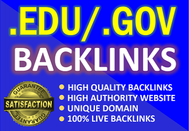 Create 15. Edu /. Gov high authority profile backlinks