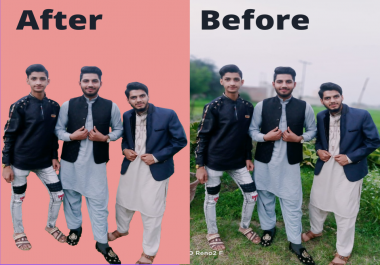 I will do 20 photos background removal in 2 hours