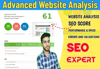 I will do expert website analysis, site audit and technical SEO audit
