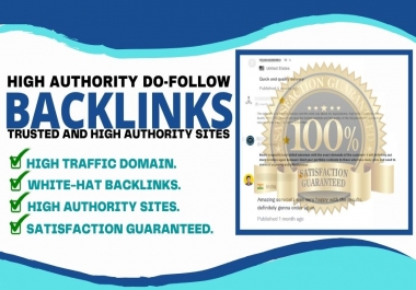 Provide 10 Permanent Premium Quality High Authority Dofollow Backlinks