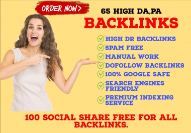 I will build manually 50 high DA dofollow backlinks to improving your rankings