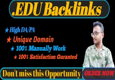 I will provide HQ 10. EDU/. GOV backlinks for your SEO on google ranking
