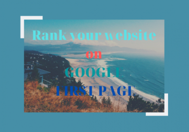 Rank your website on the google first page