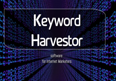 Keyword Harvestor software for Internet Marketers