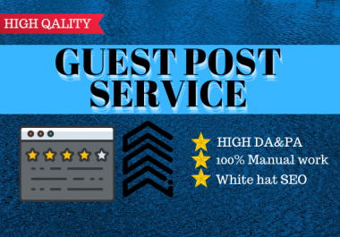 Build 5 high Authority Guest post in google sites