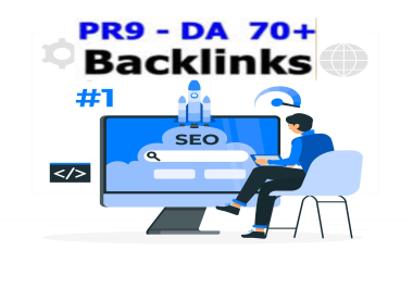I Will create 10 PR9 - DA Domain Authority 70+ Backlinks