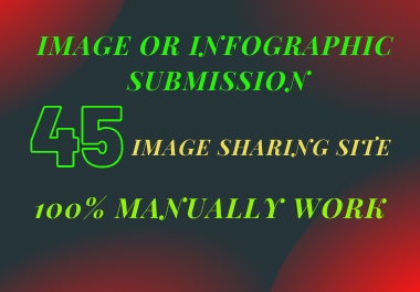 I will do Image or Infographic Submit to 45 High PR Photo Sharing Sites