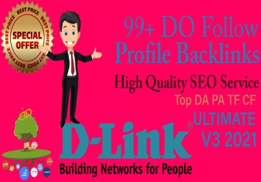 I will 150 create SEO profile backlinks with High Quality DA PA site