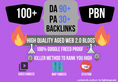 High 101+ PA DA TF CF HomePage PBN Backlinks - Dofollow Quality Links