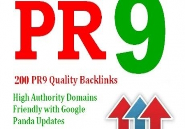 I will create 200 pr9 high authority dofollow backlinks service
