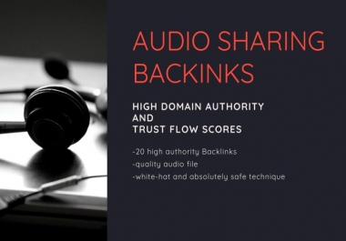 High Authority Audio Sharing Backinks