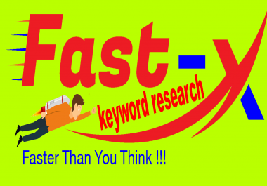 i will do Upper Keyword Research Fastly